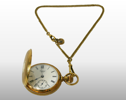 金製　懐中時計