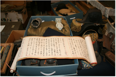 当時の戦闘作戦が書かれた巻物