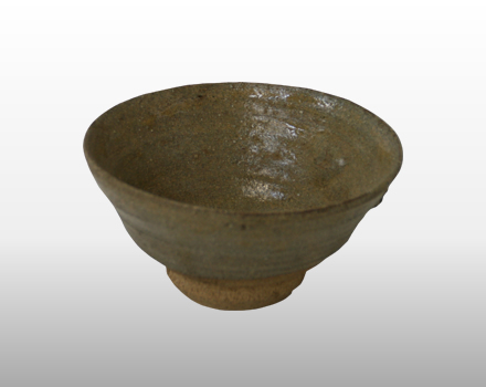 加藤唐九郎　黒織部茶碗