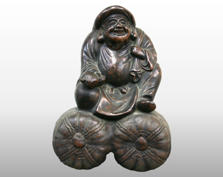備前焼　大黒天像